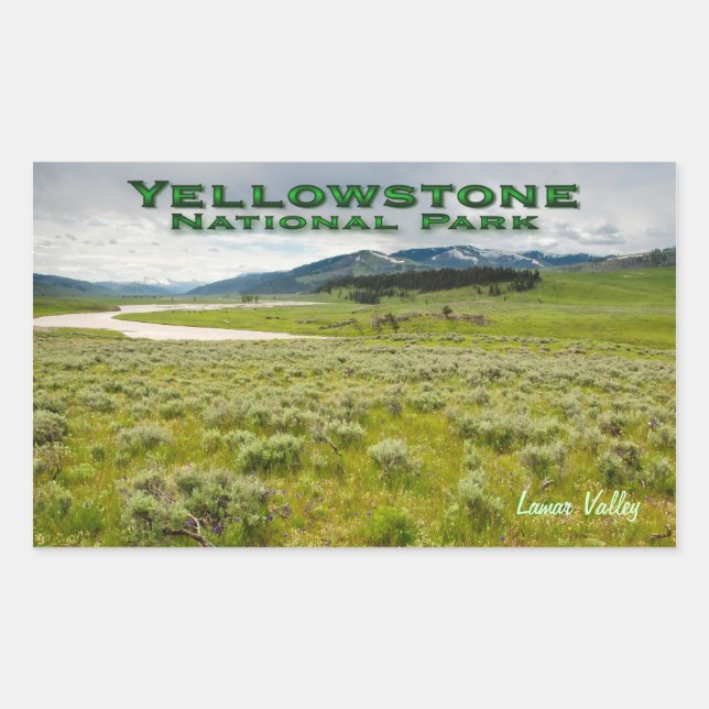 Rectangulaire Sticker : Lamar Valley #2 (Rectangle) (Devant)