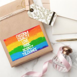 Rectangulaire Sticker LGBT Pride - Carré LGBTQ+