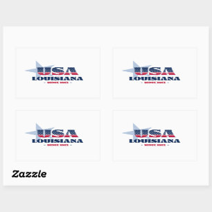 Rectangulaire Sticker Louisiana My Home State