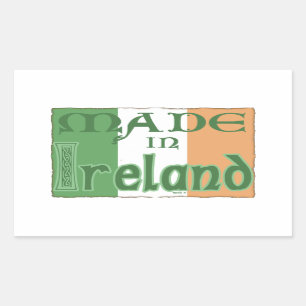 Rectangulaire Sticker made in Ireland