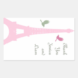 Rectangulaire Sticker Merci Inséparable