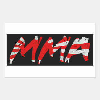Rectangulaire Sticker MIXED MARTIAL ART Drapeau Sun Levant japon