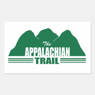 Rectangulaire Sticker Montagne du sentier des Appalaches