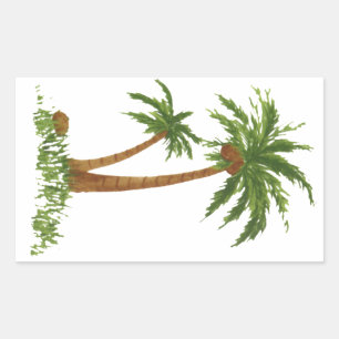 Rectangulaire sticker PALM TREE