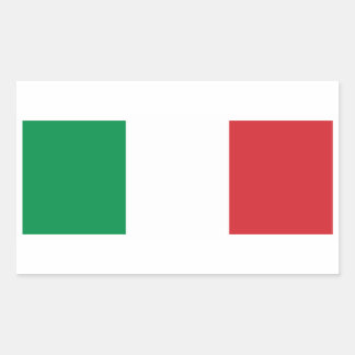 Rectangulaire Sticker pour drapeau italien