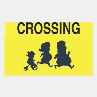 Rectangulaire Sticker pour famille de passage
