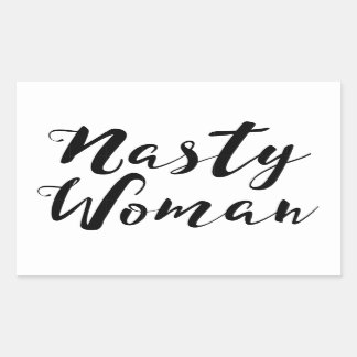 Rectangulaire Sticker pour femme Nasty