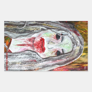 Rectangulaire Sticker pour femme Zombie