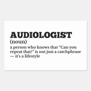 Rectangulaire Sticker pour la définition du médecin de l'ouïe