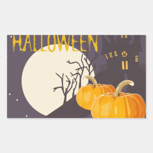 Rectangulaire Sticker pour les voeux d'Halloween