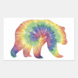 Rectangulaire Sticker pour oreille grizzly