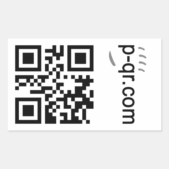 Rectangulaire Sticker programmable dynamiquement (Devant)