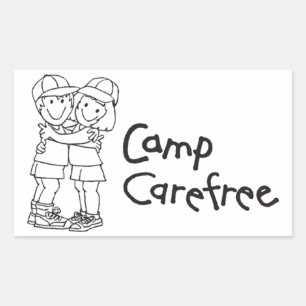 Rectangulaire Sticker (rectangle) Camp Carefree