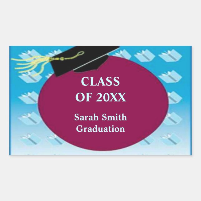 Rectangulaire Sticker Rectangle de graduation (Devant)
