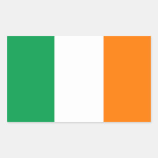 Rectangulaire Sticker rectangle du drapeau de l'Irlande