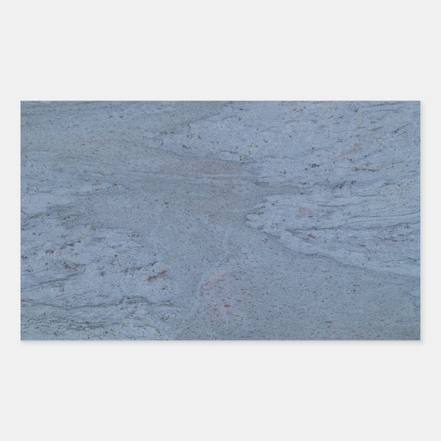 Rectangulaire Sticker Rectangle en marbre bleu (Devant)