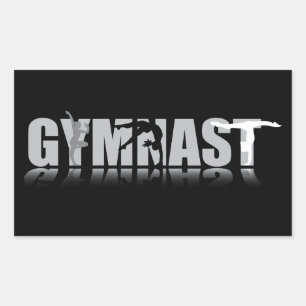 Rectangulaire Sticker Rectangle GYMNAST