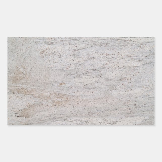 Rectangulaire Sticker Rectangle Marbre blanc (Devant)