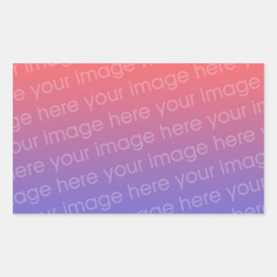 Rectangulaire Sticker Rectangle photo 4 par 3