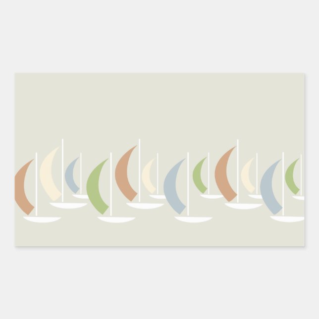 Rectangulaire sticker Regatta (Devant)