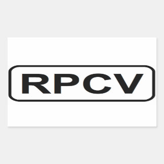 Rectangulaire Sticker RPCV