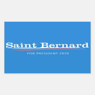 Rectangulaire Sticker Saint Bernard
