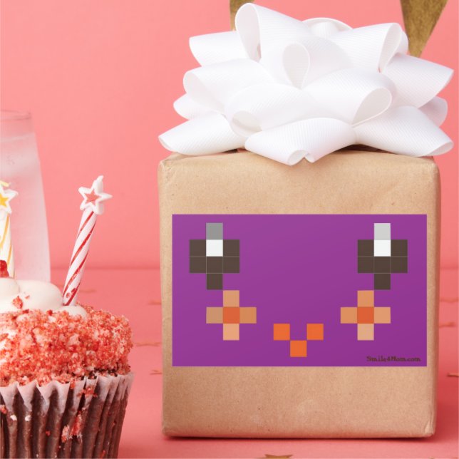 Rectangulaire Sticker Smile4Mom (Fête)