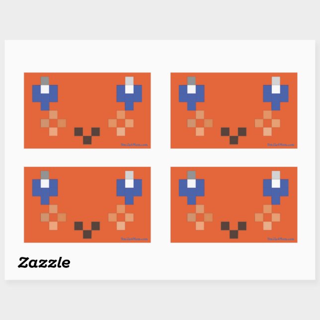 Rectangulaire Sticker Smile4Mom (Feuille)