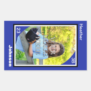 Rectangulaire Sticker sportif personnalisé