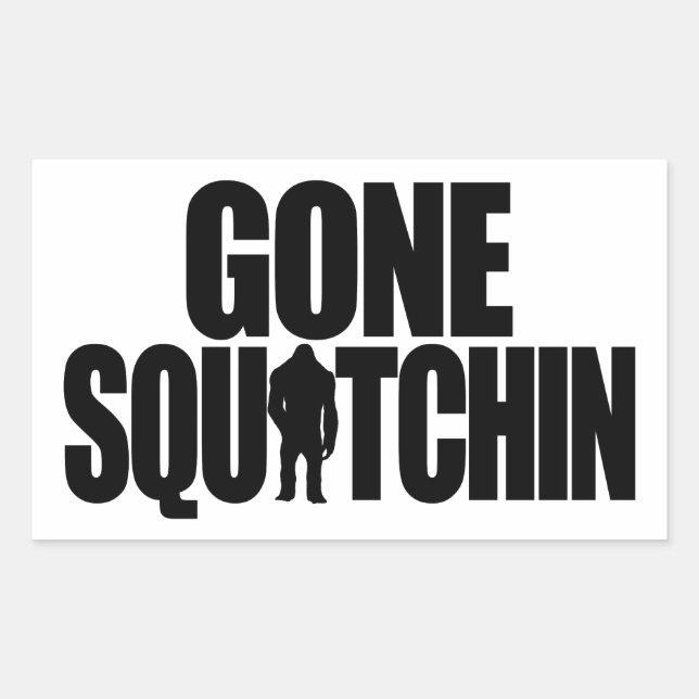 Rectangulaire Sticker Squatchine (Devant)