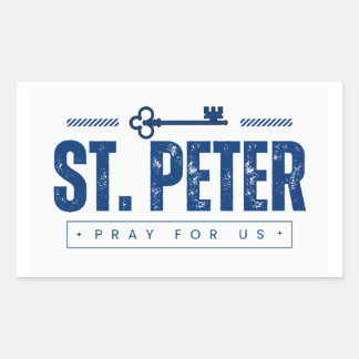 Rectangulaire Sticker St. Peter
