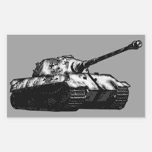 Rectangulaire Sticker Tiger II