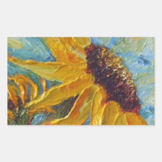 Rectangulaire Sticker tournesol