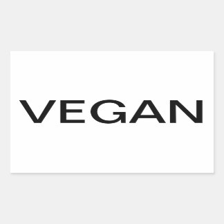 Rectangulaire Sticker Vegan