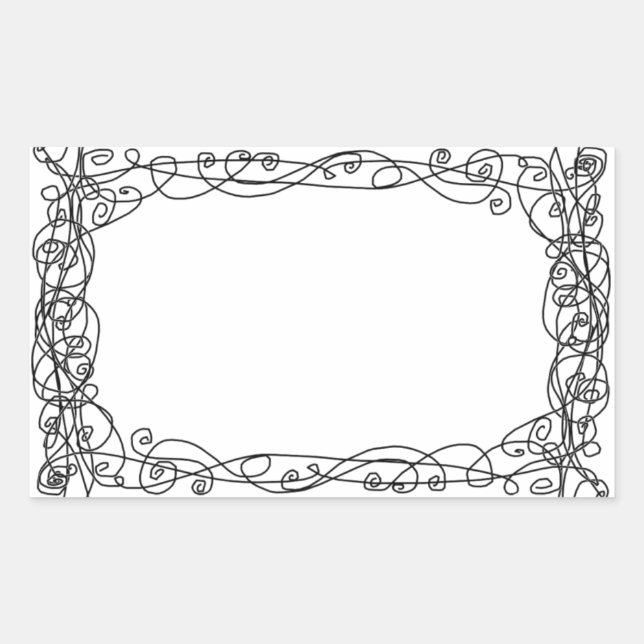 Rectangulaire Sticker Vins tourbillonnant Plaque (Devant)