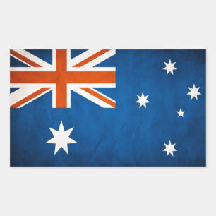 Rectangulaire Sticker vintage AUSTRALIA