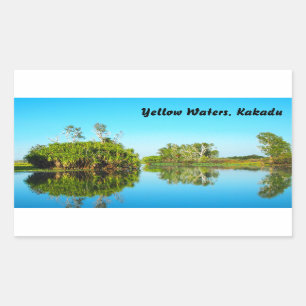 Rectangulaire sticker Yellow Waters Kakadu