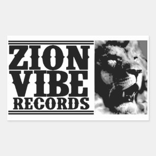 Rectangulaire Sticker ZION VIBE LION