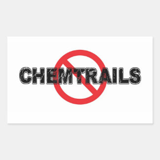 Rectangulaire Stop Chemtrails Sticker