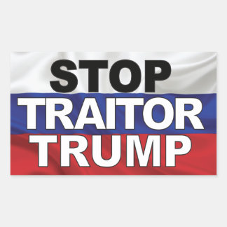 Rectangulaire Stop Trump Sticker