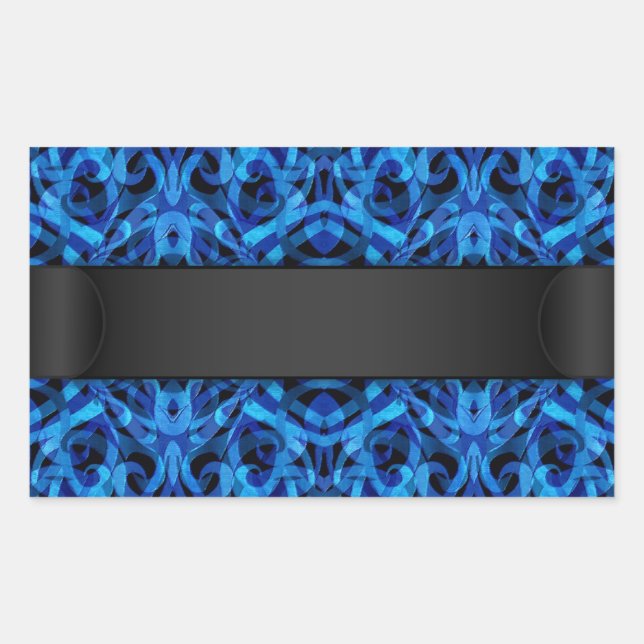 Rectangulaire Style ethnique Sticker (Devant)