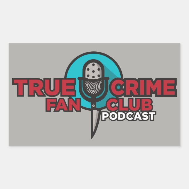 Rectangulaire Véritable Sticker du club de fans de crime ! (Devant)