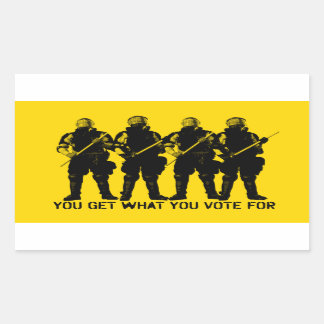 Rectangulaire Vous Obtenez Ce Que Vous Votez Pour Sticker Set