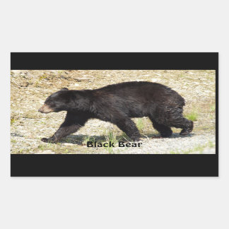 Rectangulaire Yukon Ours Noir Faune Sticker Cadeaux