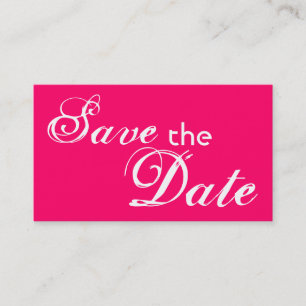 Recto rose personnalisé enregistrer les cartes mar