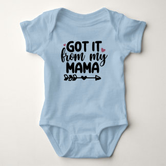 Reçu de ma Maman Bleu Body bébé
