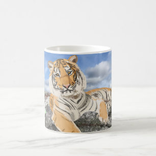 Récupération de la tasse de café de tigre