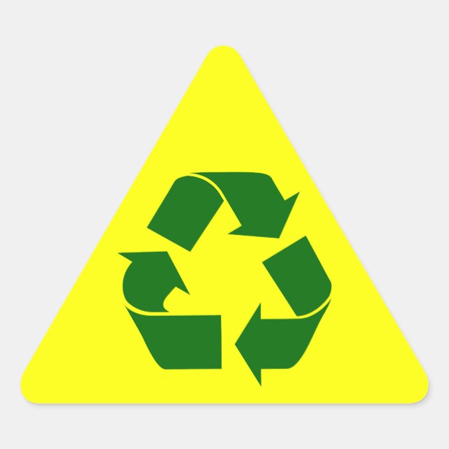 recycle : autocollant d'avertissement (Devant)