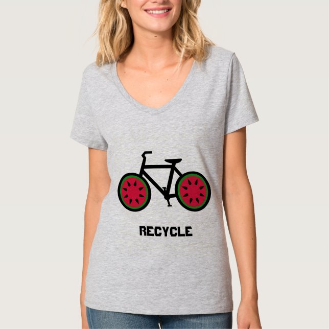 Recycler le tshirt bycycle (Devant)