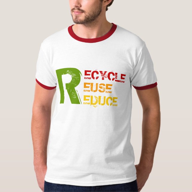 Recycler, réutiliser, réduire les t-shirts (Devant)